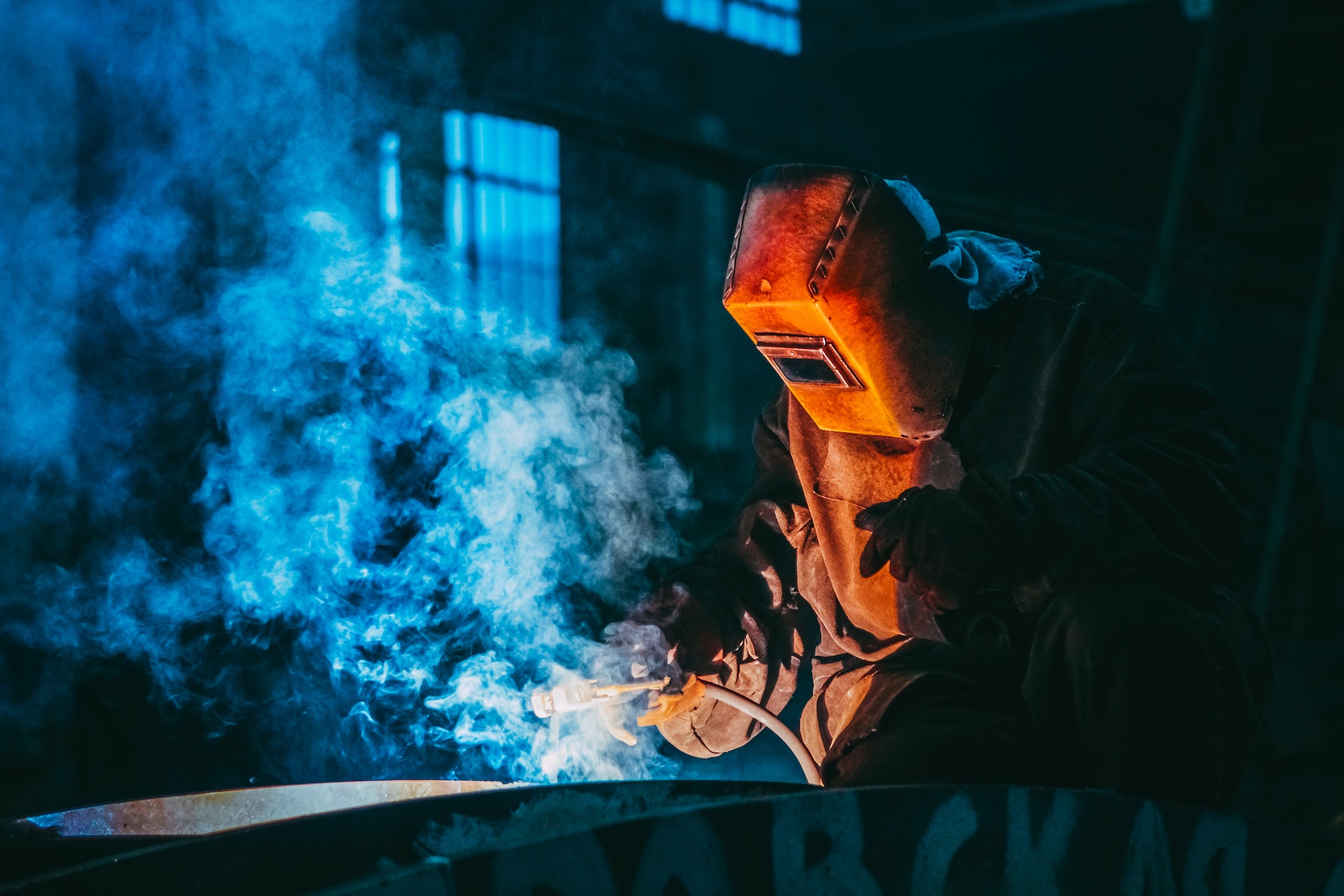Skilled trades worker at work